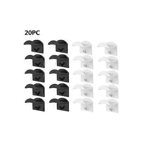 20er-Pack selbstklebende Huthaken für Baseballkappen – Minimalistischer Baseballkappen-Hakenhalter zur Wandmontage, starker Hutaufhänger-Organizer für die Tür (1/5)