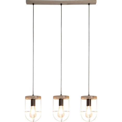 Pendelleuchte "Neptuna" aus Holz für Wohnzimmer & Esszimmer von Envostar