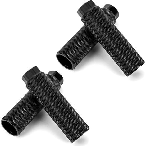 Fahrrad Pegs, BMX Pegs, Aluminiumlegierung Fahrrad Fußrasten, für BMX, Mountainbike, Rennrad, Stunt Pegs, 100 kg Traglast (schwarz) (1/5)