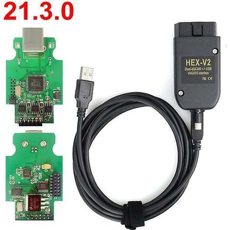 Interface HEX V2 VAGCOM 21.3.0 – Compatible VW Audi Skoda Seat – Diagnostics avancés – Protocoles KWP-2000 et CAN