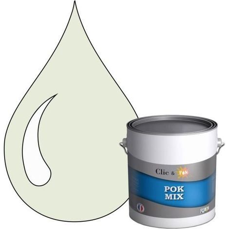 Peinture d'Accroche et Finition 2 en 1 - POK - POK MIX - Acrylique Satinée - 3L - RAL 9002 - Blanc Gris (1/4)