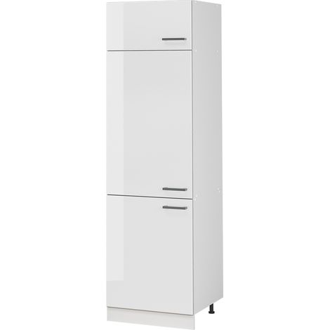 Vorratsschrank R-Line, Weiß Hochglanz/Weiß, 60 cm, Vicco (1/5)