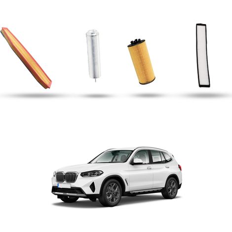 Kit tagliando 4 filtri compatibile con Bmw x3 (E83) 1.8d 105kw dal 2008 al 2010 (1/5)