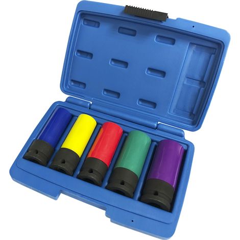 Set mit 5 Kunststoff-Innensechskantschluesseln 17-24 mm Fervi 0341/5s