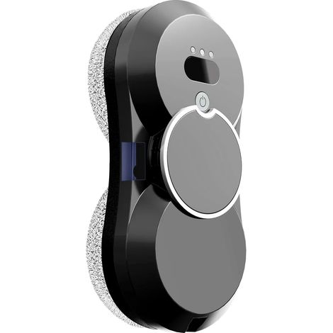 (Noir) Robot lave-vitres électrique avec fonctions de pulvérisation d'eau et de lavage pour le nettoyage des vitres. (1/5)