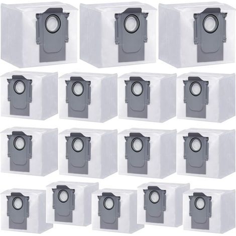 Pack of 16 disposable dust bags for Roborock G10S/G10SPRO/G10SPLUS/G10SPURE/T8/T8PLUS/G20/T8/Q7/Q7+/Q7 MAX/Q5/Q5 S7/S7MAXVULTRA/S8 robot vacuum cleaners, Roborock Q5 bags: replacement disposable bags (1/3)