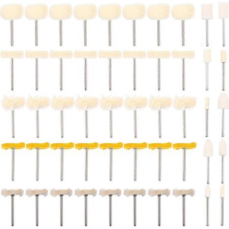 50-teiliges Premium-Polierkopf-Set aus Kaschmir – 4,5 x 2 cm (1/4)