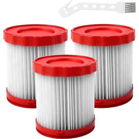 Lot de 3 filtres HEPA de rechange pour filtre aspirateur Bosch 18V GAS18V-3/GAS18V-10L, pour accessoires Bosch professionnel 18v de nettoyage, modèle VF320H (1/4)