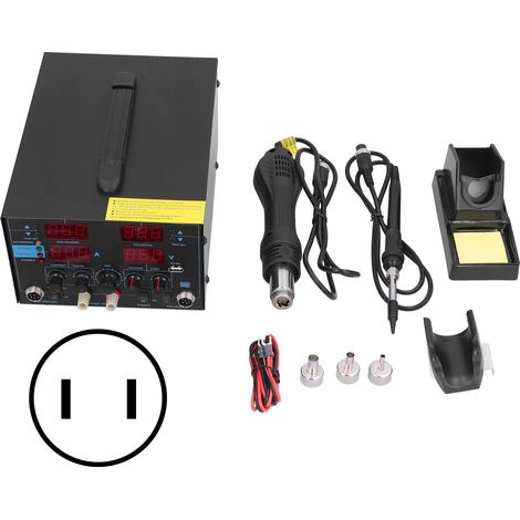 Station de soudage fer à souder pistolet air chaud alimentation USB 30V 5A pour maintenance prise US 110V (1/5)
