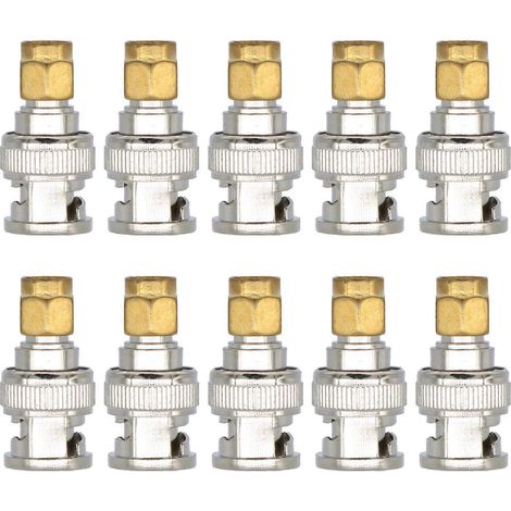 Adaptateur convertisseur de connecteur d'antenne SMA mâle vers BNC mâle pour les passionnés de radio (1/5)