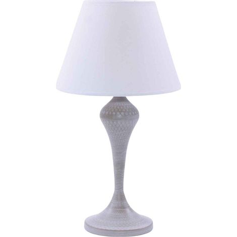 Lampada in metallo grigio, Ø25H46 cm (1/2)