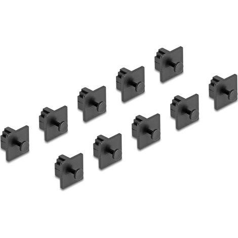 Delock Cubierta contra Polvo para RJ10 hembra con agarre. 10 piezas en negro