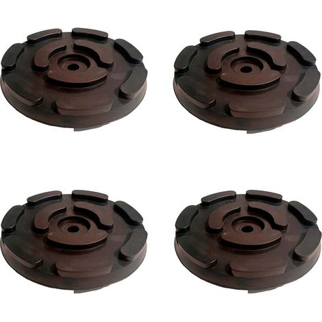 4 Pezzi Tamponi a Cuffia in Gomma Tondo 143x24mm con Foro e Lunetta (1/3)