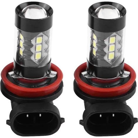 Garosa Ampoule LED H11 2 pcs H11 H8 12V-24V 80W Voiture Haute Puissance LED Brouillard Lumineux Ampoules Diurnes (1/4)
