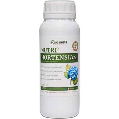 Nutri Hortensias - Engrais liquide pour hortensias - 500 ml (250 litres de préparation) (1/5)