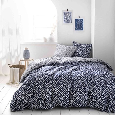 Parure Housse de Couette 220x240 + 2 Taies d’Oreiller 100% Coton (1/4)