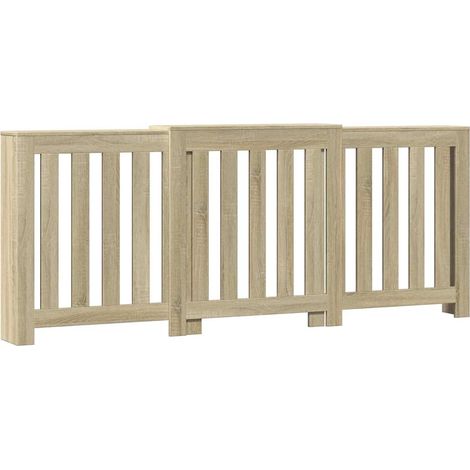 Cache-radiateur chêne sonoma 205x21,5x83,5 cm bois d'ingénierie