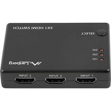 Switch video LANBERG 5 X HDMI + Micro USB Telecomando nero (1/4)