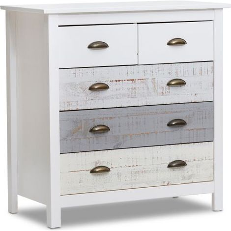 Cómoda Ocean 5 cajones Blanco - Vintage Colors (ancho) x 80cm (alto) (1/5)
