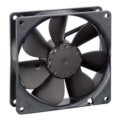 ebm-papst 3414NGL ventilador axial negro 76x76x27 mm 24 V