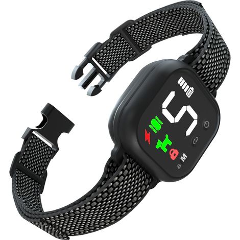 Meloive Antibell-Hundehalsband, automatisches Halsband mit 8 Empfindlichkeitsstufen (1/5)