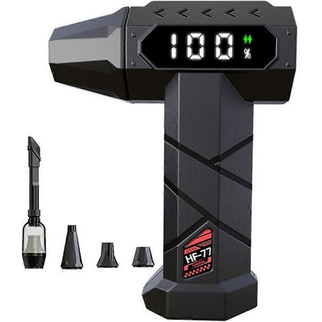 Ventilateur turbo 130 000 tr/min, 15 000 mAh, puissant souffleur d'air comprimé, idéal pour le séchage de voiture, le nettoyage d'ordinateurs et le nettoyage domestique. (1/5)
