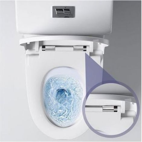 Charniere Abattant WC - Kit de Fixation avec Vis d'Expansion - Pour Couvercle de Toilette - Lot de 4 (1/5)