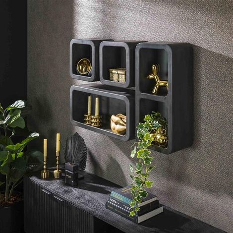 Wall shelf set Sandy (1/4)