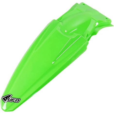 Garde-boue arrière UFO PLAST pour Kawasaki KX F 250/450 cm³, modèles 2016-2020, couleur : vert fluo (1/2)