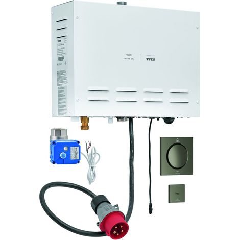 Grohe Dampfgenerator F-digital Deluxe, 9,9kW, 400V, ohne Rohbau-Komponenten, Satin Graphite, 100751MG00 (1/3)