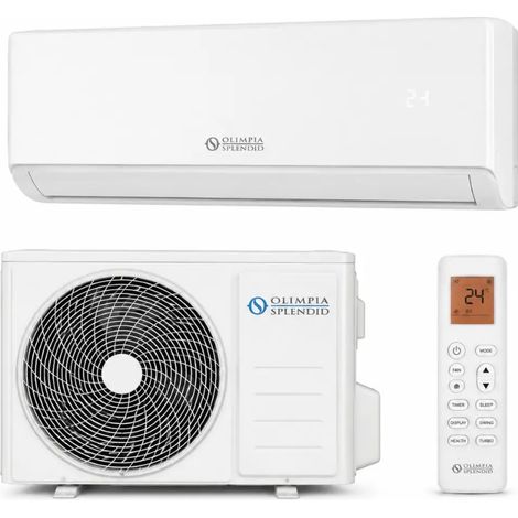 Condizionatore fisso mono Sconosciuta Olimpia Spendid ARYAL S2 Condizionatore 18000 BTU Inverter Wi-Fi (OS-SAAQH18EI + OS-CAAQH18EI) Classe Caldo A+ Freddo A++