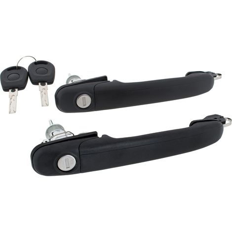 VW Sharan I 95-10 manija exterior de puerta delantera PALETA CORTA CON COLLAR ANCHO izquierda + derecha 2 uds. JUEGO