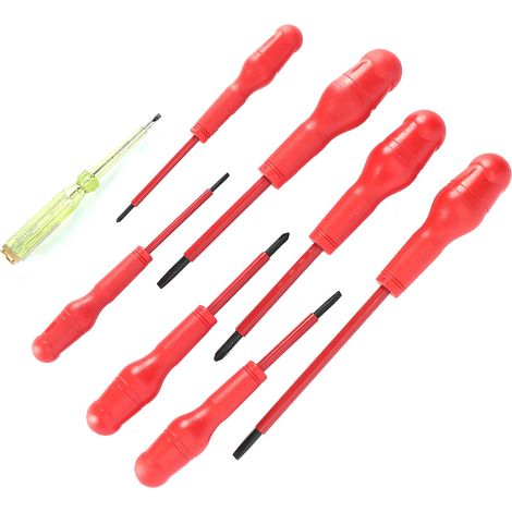 Set mit 8 magnetischen, isolierten Schraubendrehern für Elektriker, Werkzeugset für Reparaturen im Außenbereich, Losnummer 9701 (1/5)