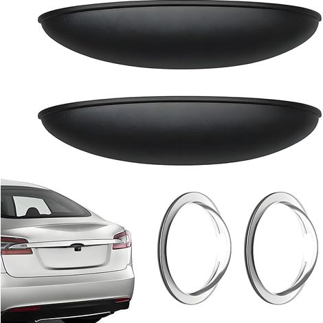 Protection Anti-Pluie pour Caméra De Recul Automobile, avec Autocollants de caméras, Pare-Chocs arrière et Avant (Noir) (1/5)