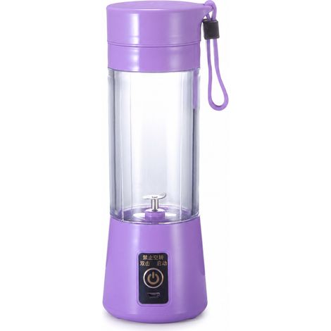 Blender Portable USB Rechargeable pour Fruits, Gobelet Mixeur Maison et Voyage, Violet (1/5)
