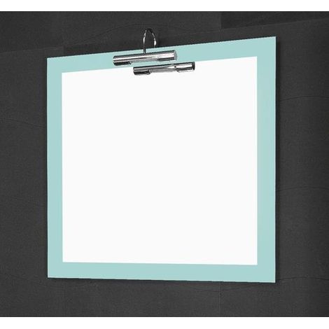 Bagno Italia Specchio Specchiera quadrata da 82x82 con bordo in cristallo celeste specchi 1 (1/3)
