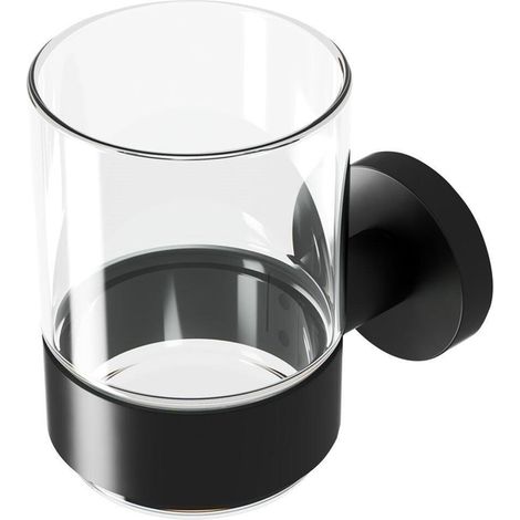 Geesa Nemox Porte-verre avec verre Noir (1/2)