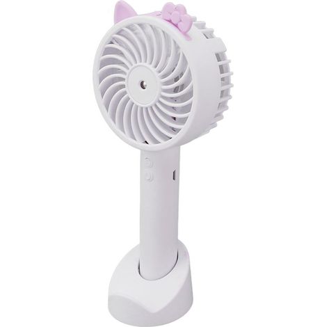 Ventilateur portable USB 2 en 1 avec fonction brumisateur rafraîchissant, ventilation puissante, 3 vitesses réglables, ultra silencieux, mini ventilateur portable pour bureau, voiture, voyage et extér (1/5)