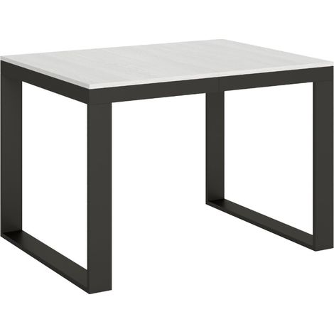 Table Ă manger extensible Tiroz evolution 4 pieds 120 Ă 224 cm-Blanc-4 pieds-120 Ă 224 cm (1/5)