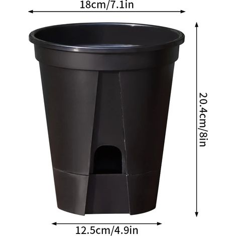 (S8, comme illustré) Pot à arrosage automatique pour orchidées, pots de fleurs transparents pour plantes, pot de jardin paresseux, pot respirant pour racines d'orchidées (1/4)