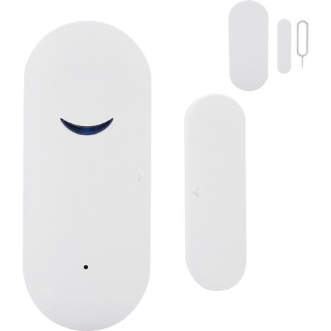Capteur magnétique intelligent WiFi pour porte et fenêtre, alarme en temps réel compatible Google Play et TUYA (1/5)