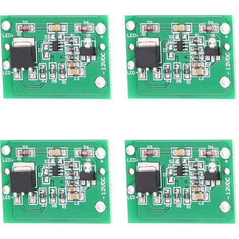 Lot de 10 boutons tactiles capacitifs 12 V à verrouillage automatique, montage en surface, pour éclairage LED (1/5)