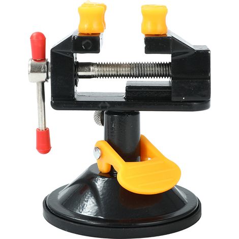 Mini Étau d'Établi Universel à Ventouse, Vice Mâchoire de Table Pince à Sculpter Rotatif à 360 Degrés Outil de Serrage à Fixer pour Réparation Montre et Bricolage Sculpture Nucléaire Bijoux (1/5)