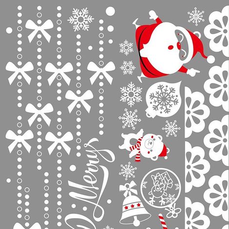 Couronne de Noël simple HM92029 - Décoration idéale pour chambres, salons, vitrines, portes, etc. - PVC - 60 x 90 cm