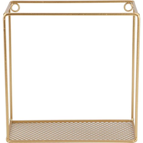 Étagère murale en fer de style simple, support de rangement mural à grille, décoration intérieure (1/5)
