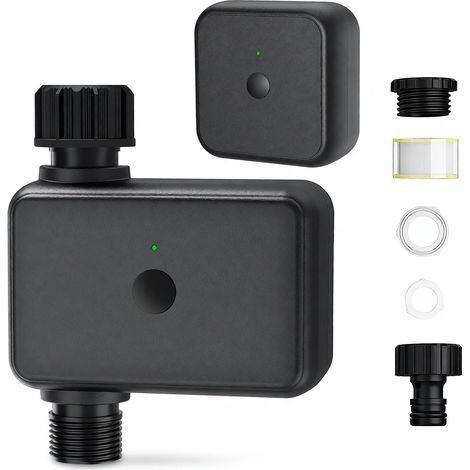 Tuya WiFi Smart Automatisches Bewässerungssystem mit Timer und Regensensor, für Garten und Balkon, präzise programmierbare Bewässerung
