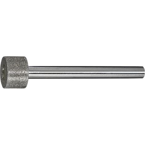 Meule sur tige diamant D10xH10mm 70 mm 6 mm D 126 Cylindres