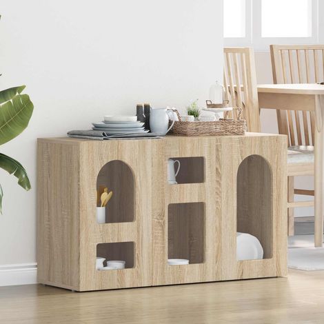 vidaXL  Sideboard  Sonoma Oak 100 x 35 x 59 cm Engineered Wood