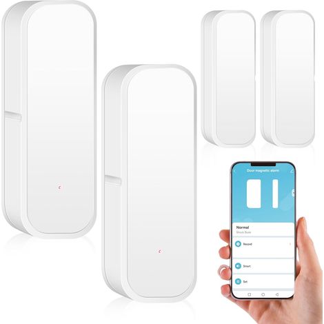 Lot de 2 capteurs de porte WiFi, détecteur d'ouverture et de fermeture, notification d'application sans fil pour maison, hangar, garage (1/5)