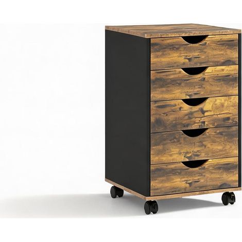 Meuble de rangement de bureau en MDF 40 x 40 x 67 cm (1/5)